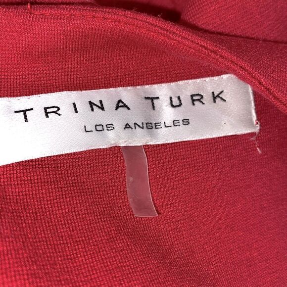Trina Turk cranberry red dress size 4 - Picture 5 of 5